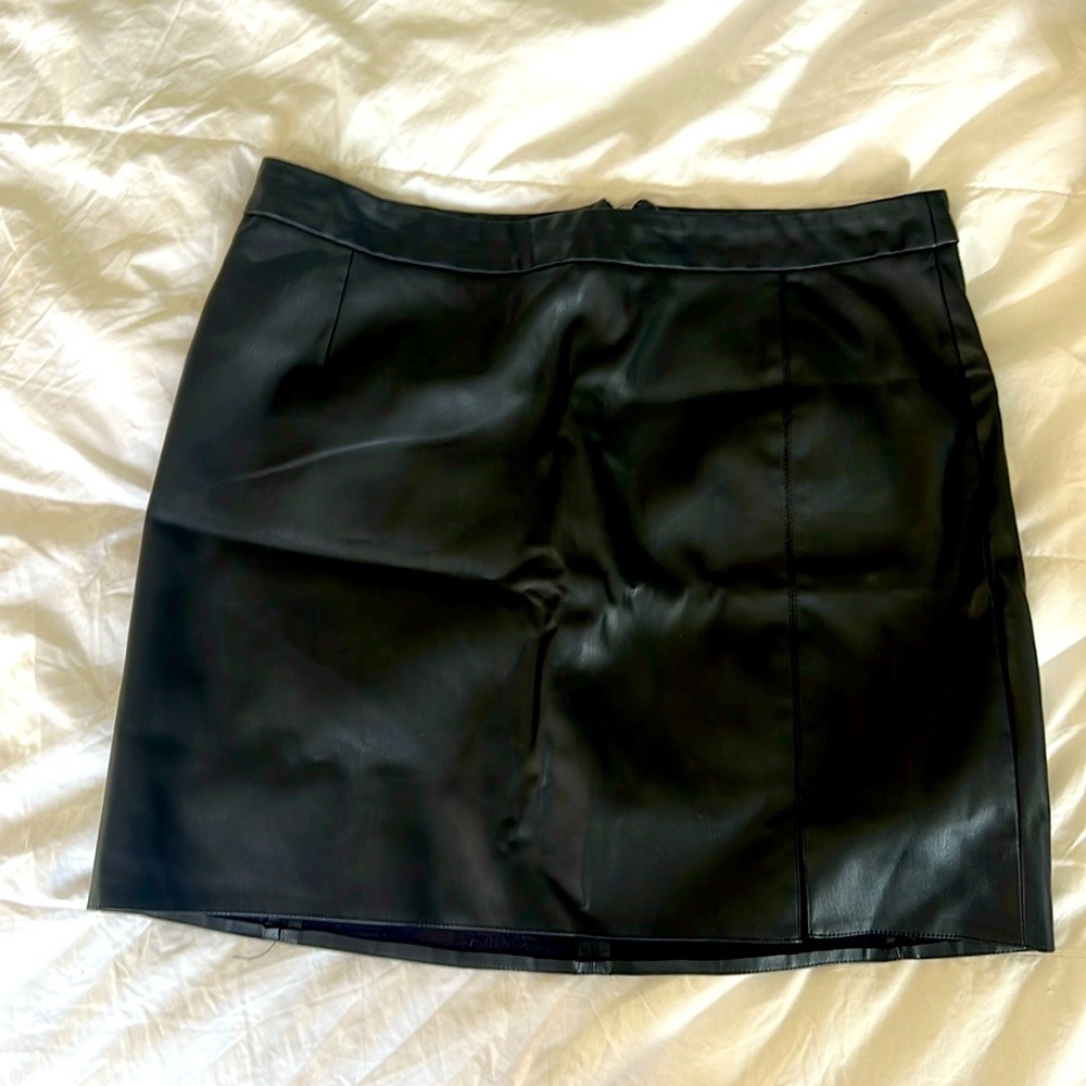 Leather Mini Skirt